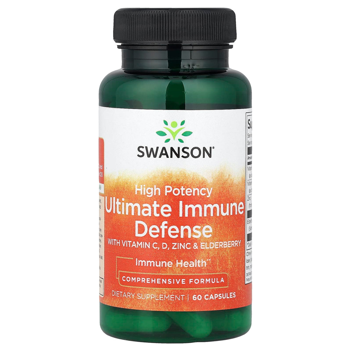 Ultimate Immune Defense with C, D, Zinc & Elderberry, Swanson, 60 capsule SW1812