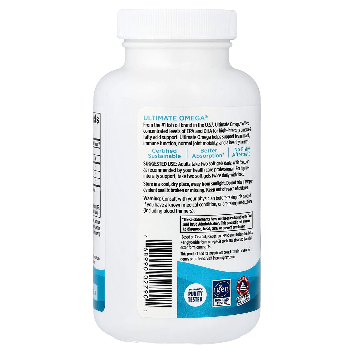 Ultimate Omega, 1280 mg, Nordic Naturals, 120 softgels