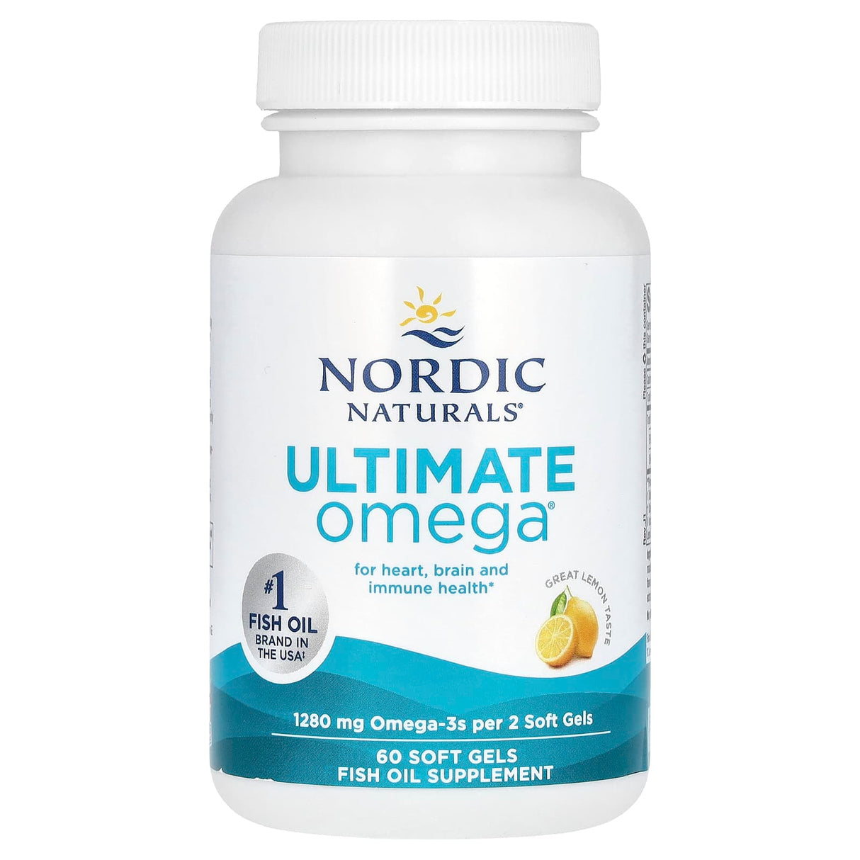 Ultimate Omega, 1280 mg, Nordic Naturals, 60 softgels