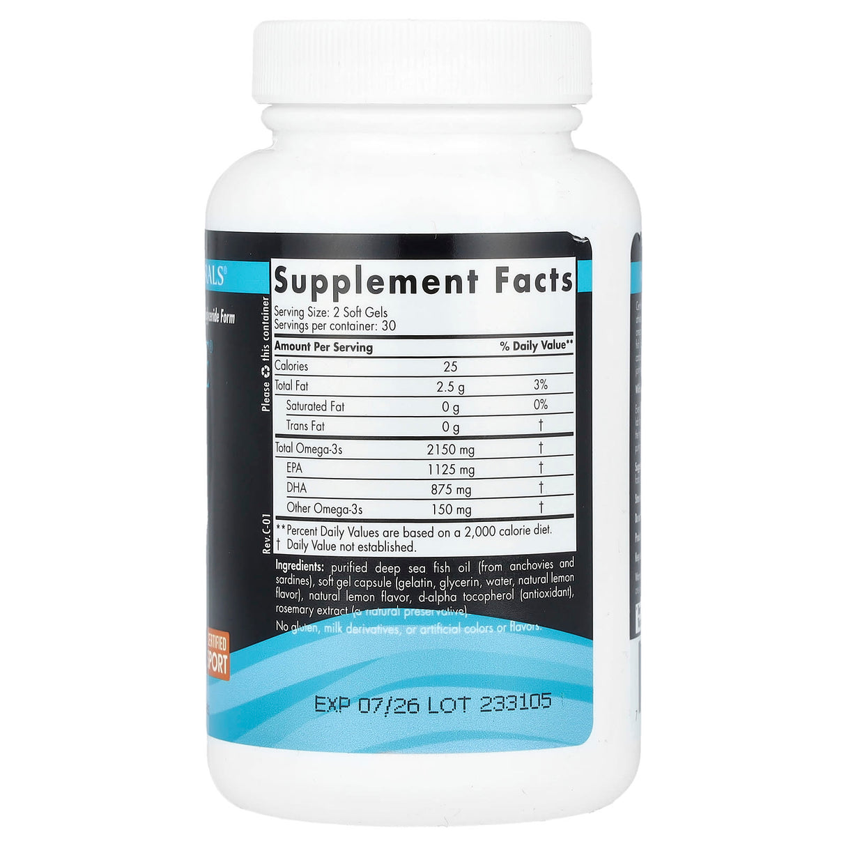 Ultimate Omega Sport 2x, 2150 mg, Nordic Naturals, 60 softgels