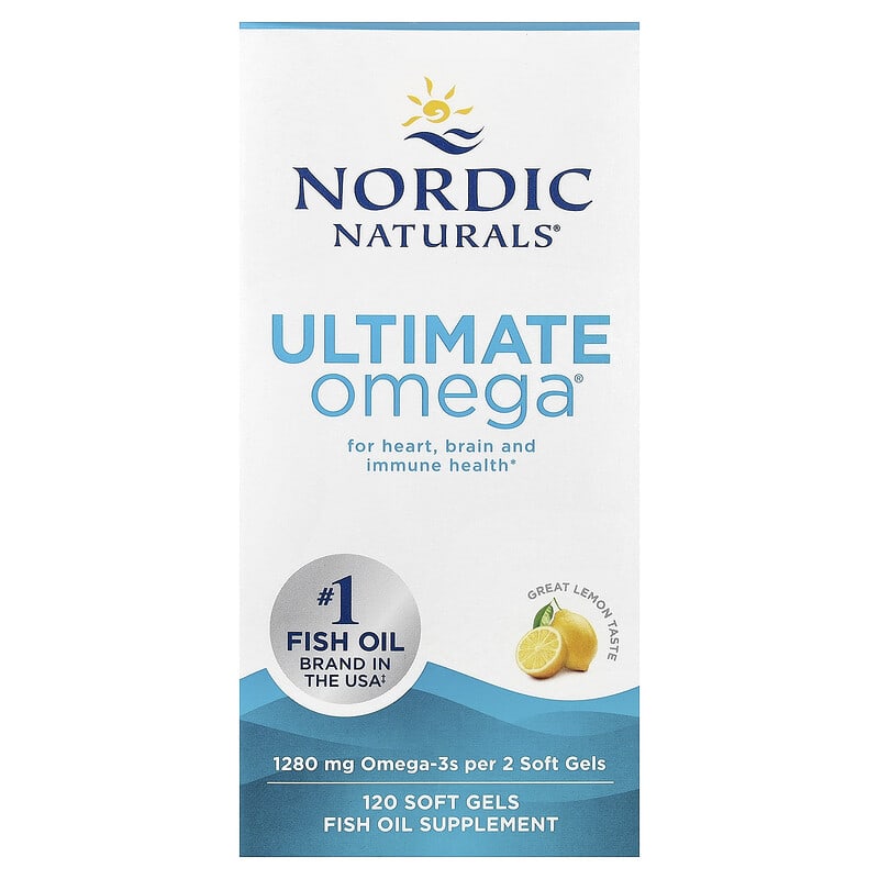 Ultimate Omega, 1280 mg, Nordic Naturals, 120 softgels