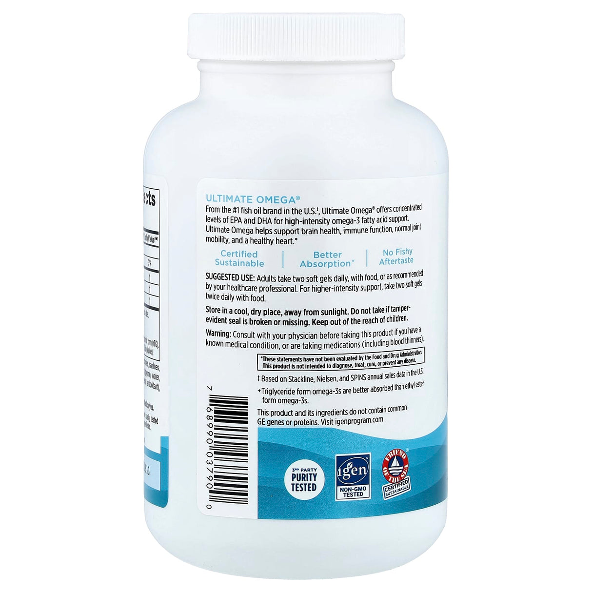 Ultimate Omega, 1280 mg, Nordic Naturals, 180 softgels
