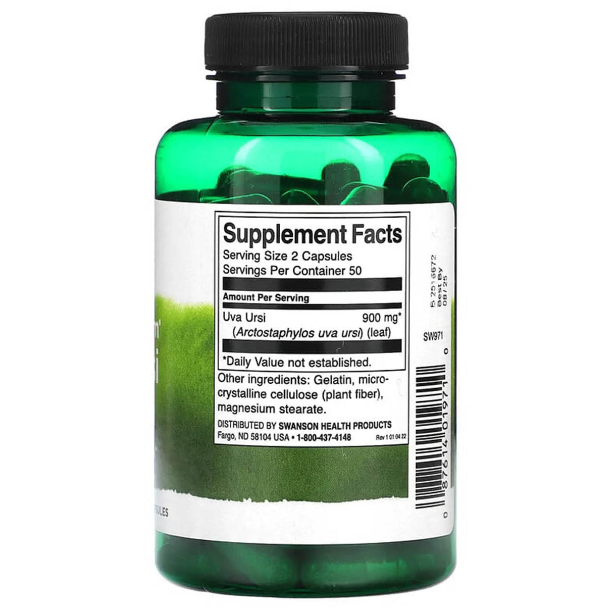 Uva Ursi Leaf (Strugurii Ursului), 450 mg, Swanson, 100 capsule SW971