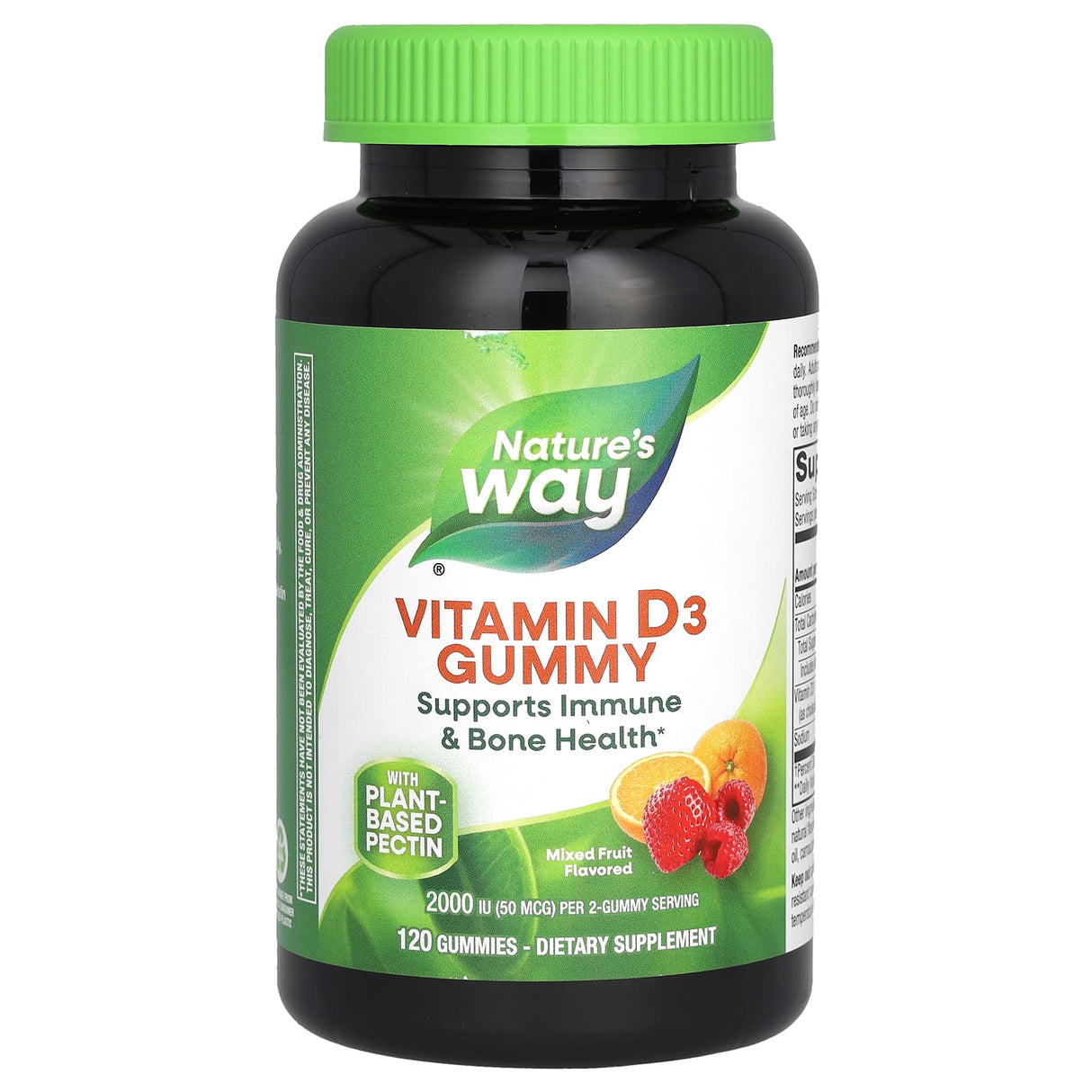 Vitamin D3 Gummy, 1000 IU, Nature's Way, 120 jeleuri