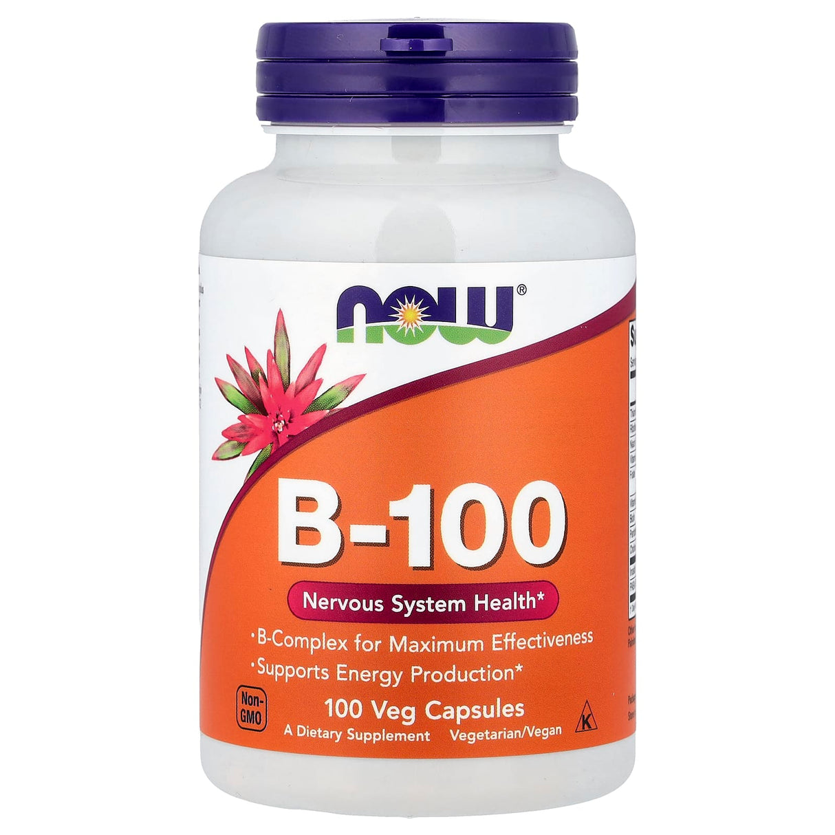 Vitamin B-100 (Complex Vitamina B) 100 mg, Now Foods, 100 capsule