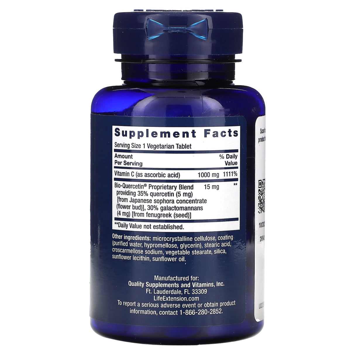 Vitamin C and Bio-Quercetin, Life Extension, 60 tablete