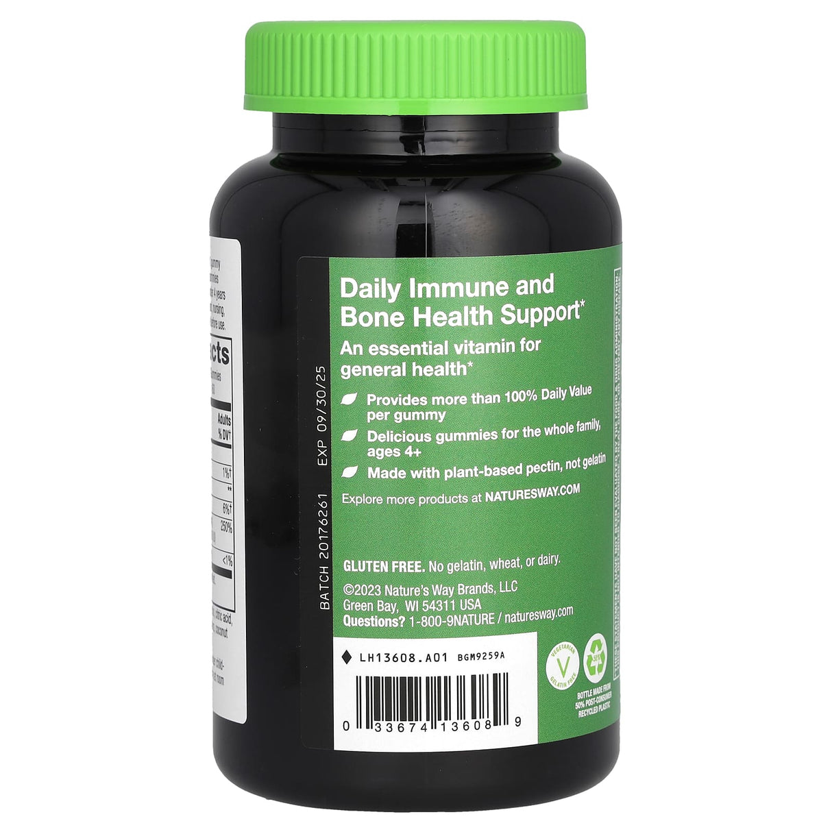Vitamin D3 Gummy, 1000 IU, Nature's Way, 120 jeleuri