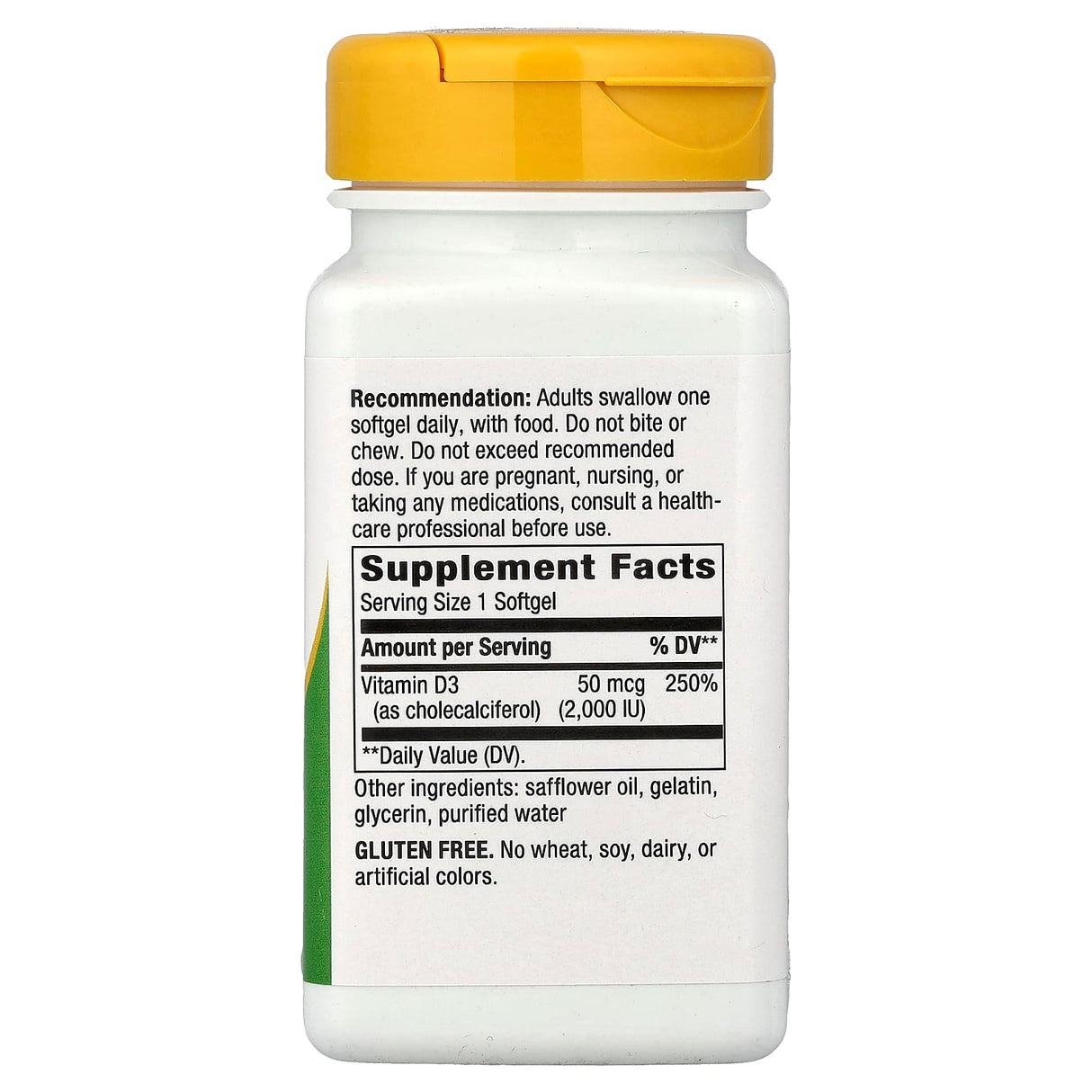 Vitamin D3, 2000 IU, Nature's Way, 240 Softgels