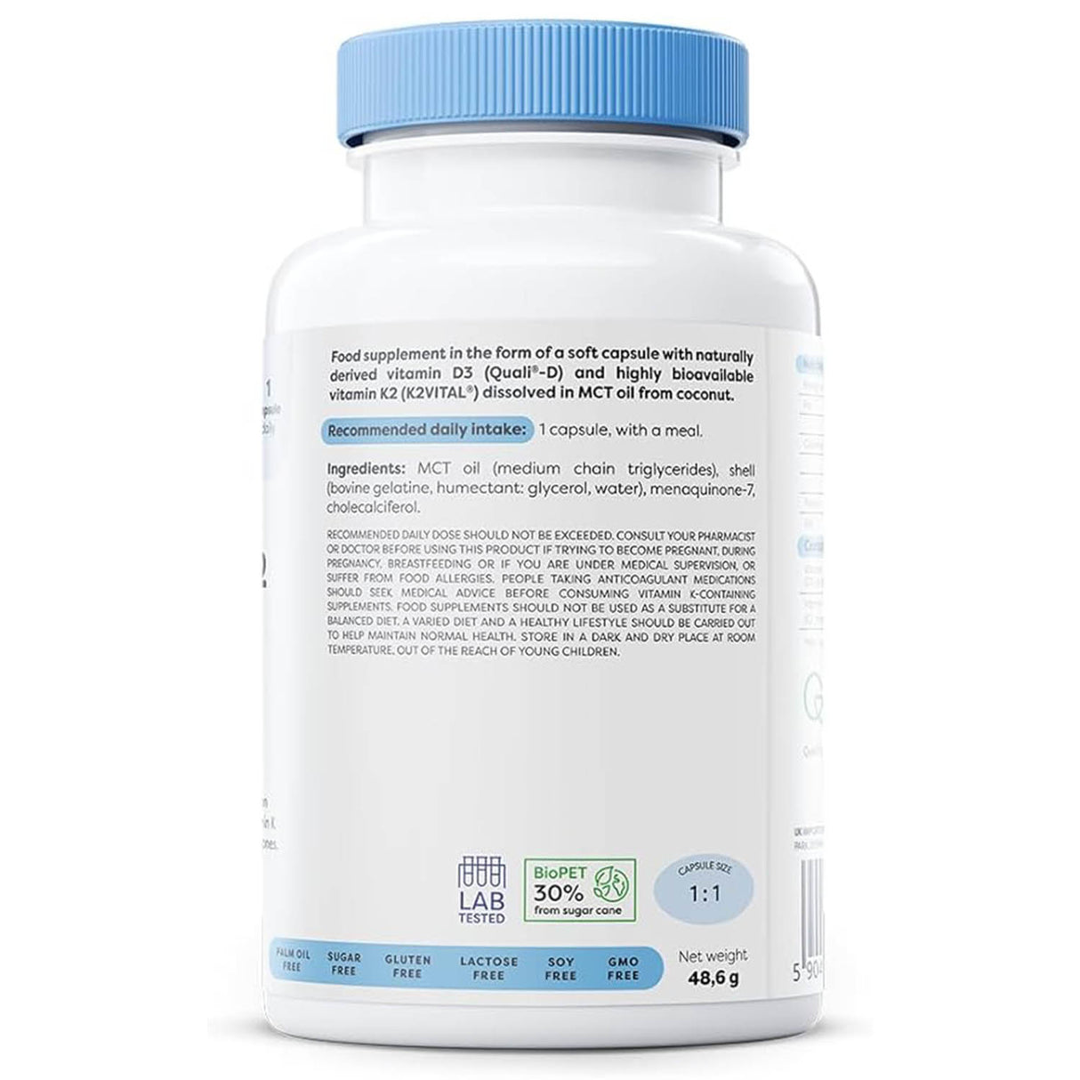 Vitamin D3 + K2, 2000 IU / 100 mcg, Osavi, 120 softgels
