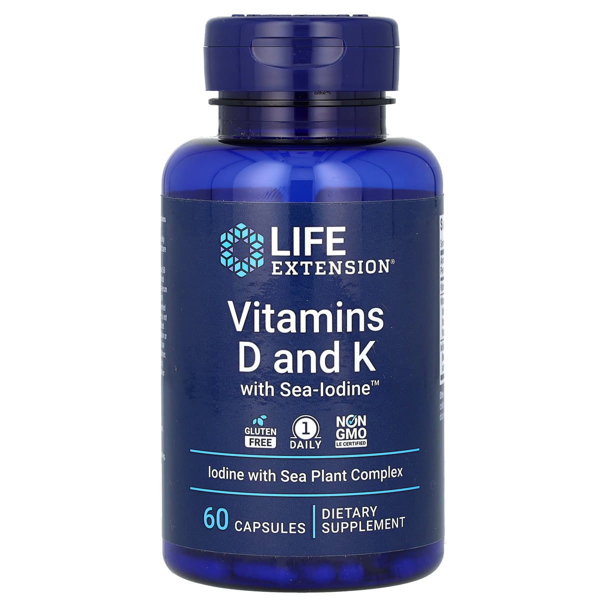 Vitamins D3 and K2, 5,000 IU / 100 mcg, Life Extension, 60 capsule