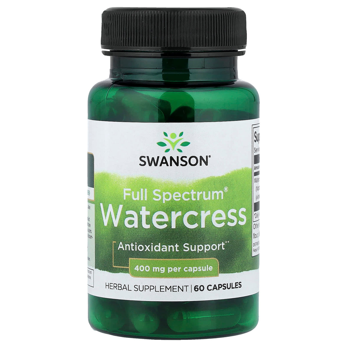 Watercress (Năsturel), 400 mg, Swanson, 60 capsule SW1580