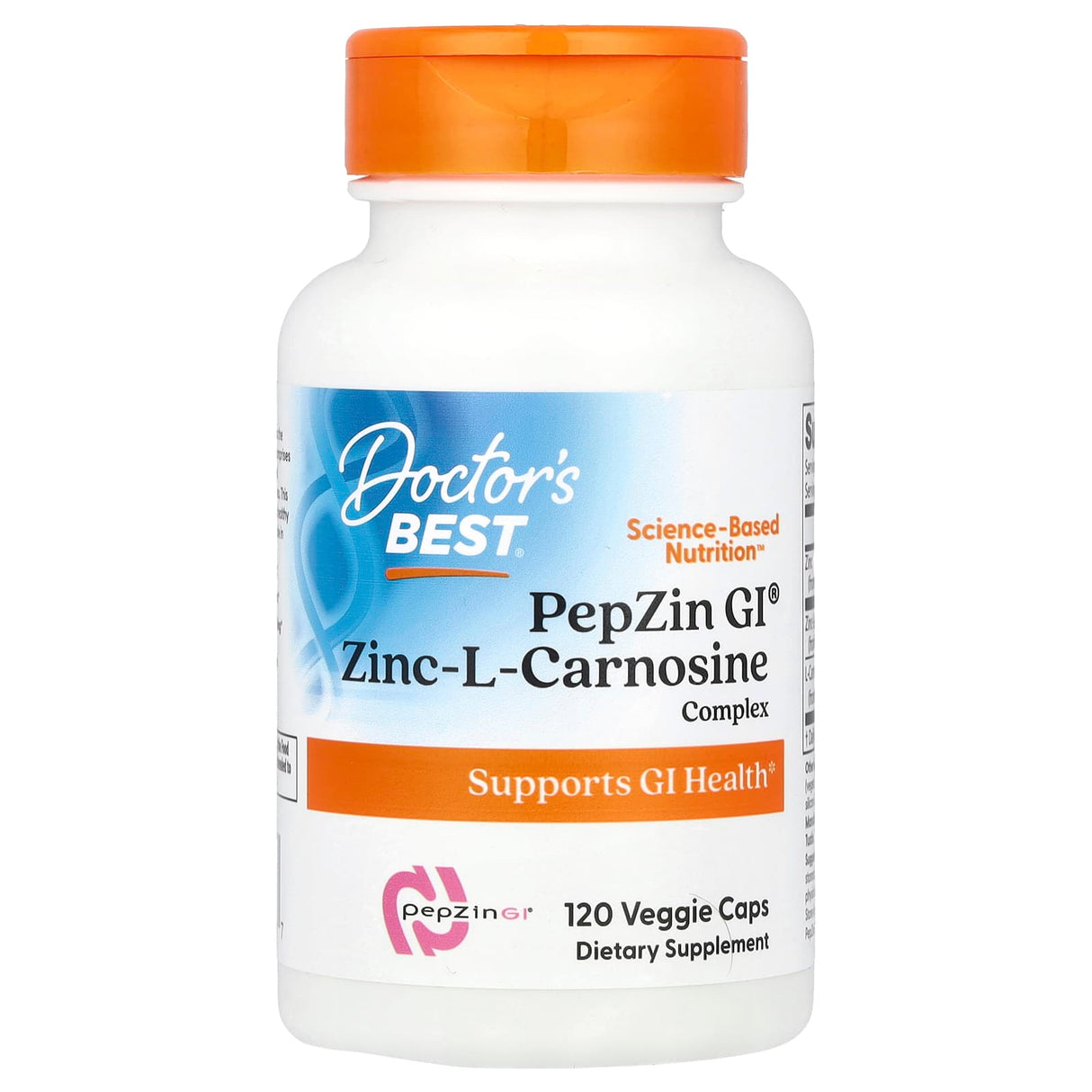 Zinc-L-Carnosine Complex, PepZin GI, Doctor's Best, 120 capsule