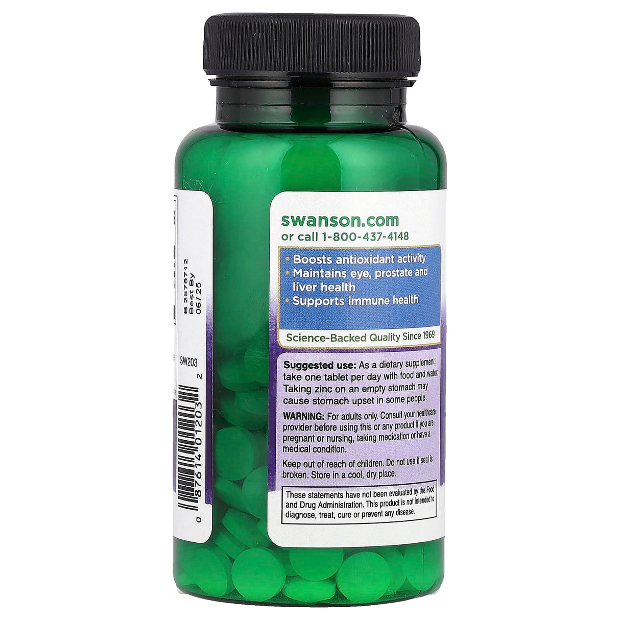 Zinc Gluconate, 30mg, Swanson, 250 tablete SW203
