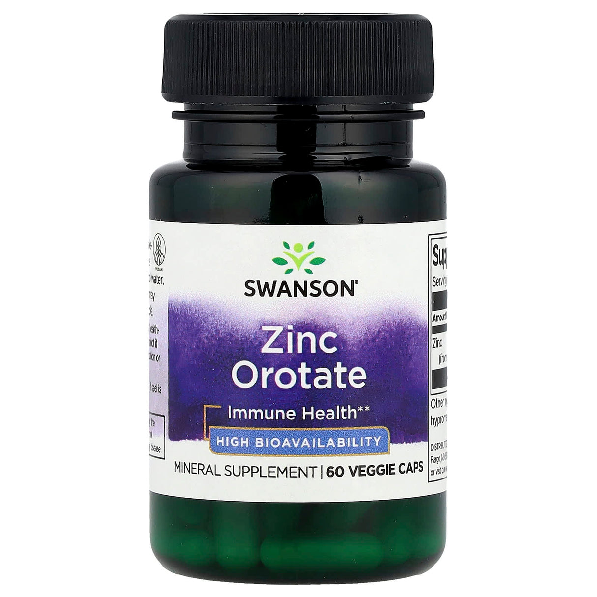 Zinc Orotate High Bioavailability, Swanson, 60 capsule SWU923