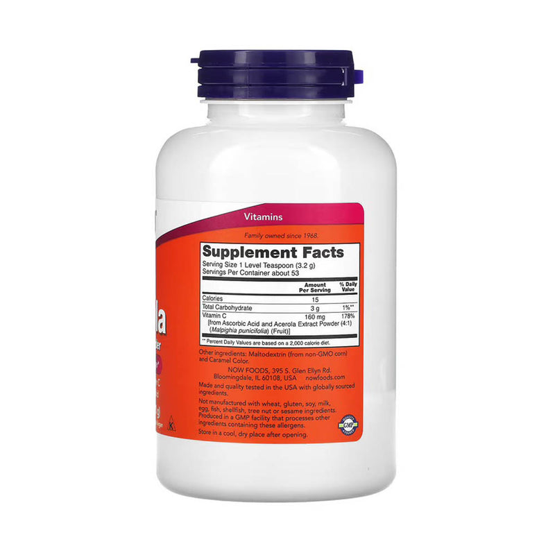 Încărcați imaginea în vizualizatorul Galerie, Acerola 4:1 Extract Powder, Now Foods, 170g