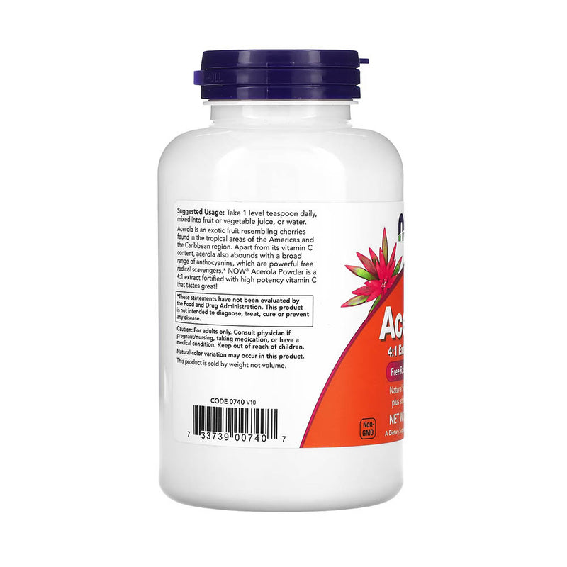 Încărcați imaginea în vizualizatorul Galerie, Acerola 4:1 Extract Powder, Now Foods, 170g