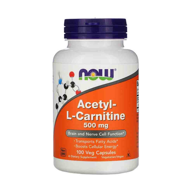Încărcați imaginea în vizualizatorul Galerie, Acetyl L-Carnitine, 500mg, Now Foods, 50 capsule