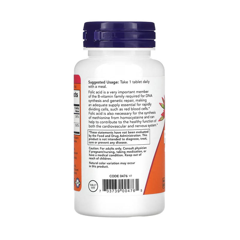 Încărcați imaginea în vizualizatorul Galerie, Acid Folic (Vitamina B9) 800 mcg si Vitamina B12, Now Foods, 250 tablete