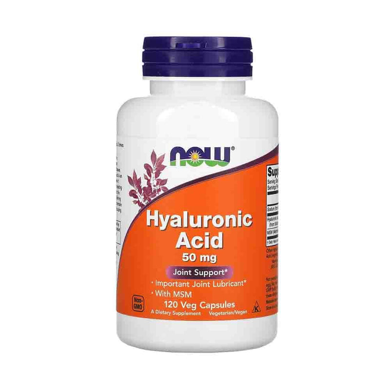 Încărcați imaginea în vizualizatorul Galerie, Acid Hialuronic, Hyaluronic Acid cu MSM, 50mg, Now Foods, 60 capsule