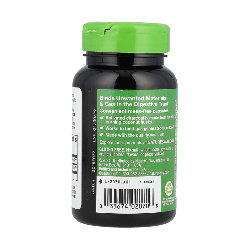 Încărcați imaginea în vizualizatorul Galerie, Activated Charcoal (Cărbune activ), 560 mg, Nature's Way, 100 capsule