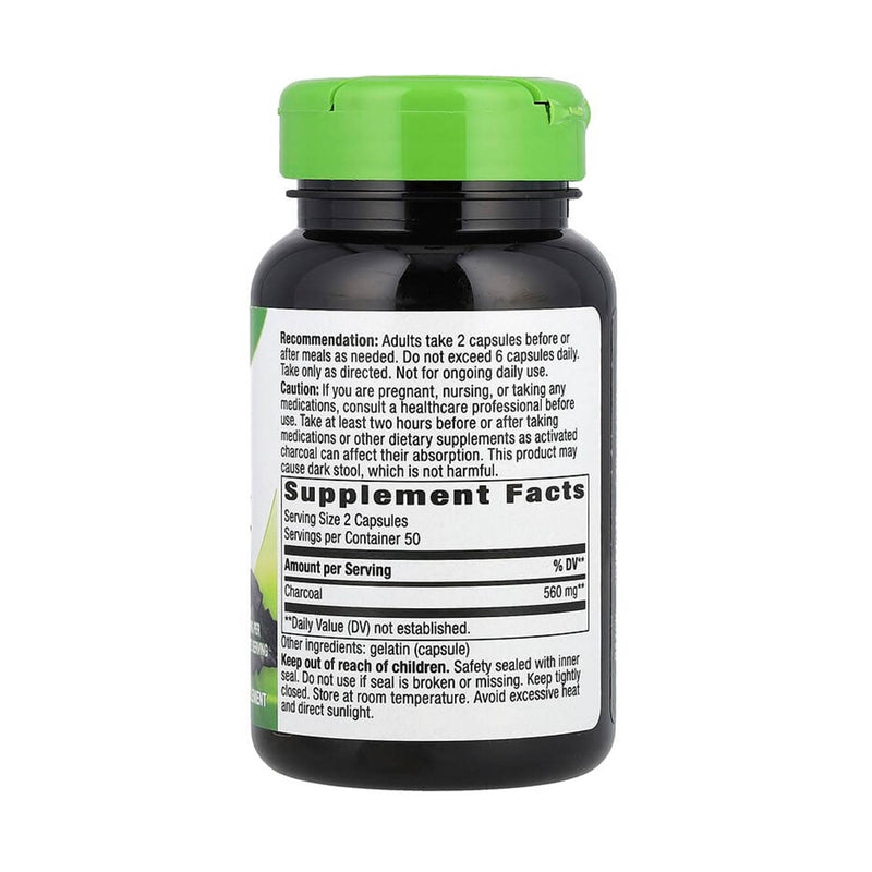 Încărcați imaginea în vizualizatorul Galerie, Activated Charcoal (Cărbune activ), 560 mg, Nature's Way, 100 capsule