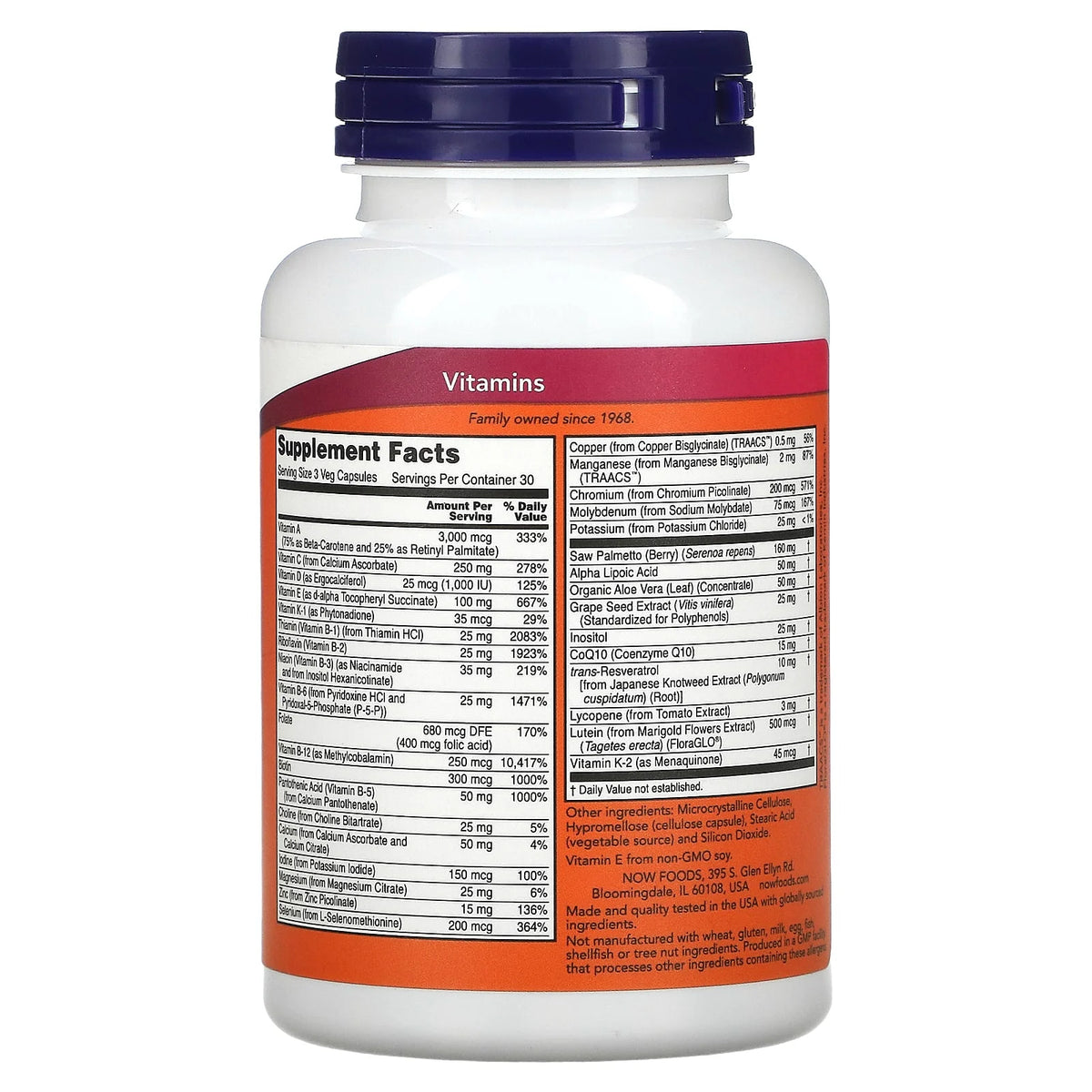 ADAM, Superior Men's Multi, NOW Foods, 90 capsule