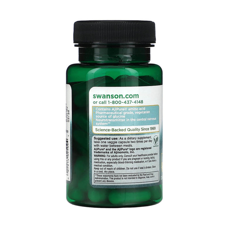 Încărcați imaginea în vizualizatorul Galerie, AjiPure Glycine (Pharmaceutical Grade), 500mg, Swanson, 60 capsule SWU509