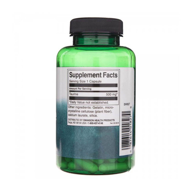 Încărcați imaginea în vizualizatorul Galerie, Taurine, 500 mg, Swanson, 100 capsule SW827