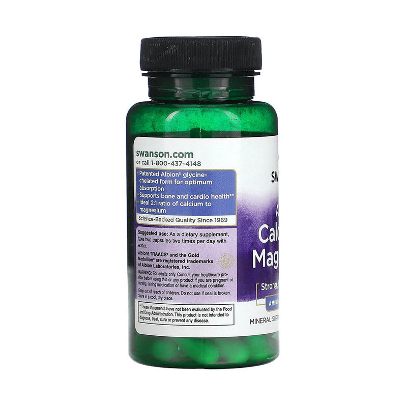 Încărcați imaginea în vizualizatorul Galerie, Albion Chelated Calcium & Magnesium, Swanson, 60 capsule SWU464