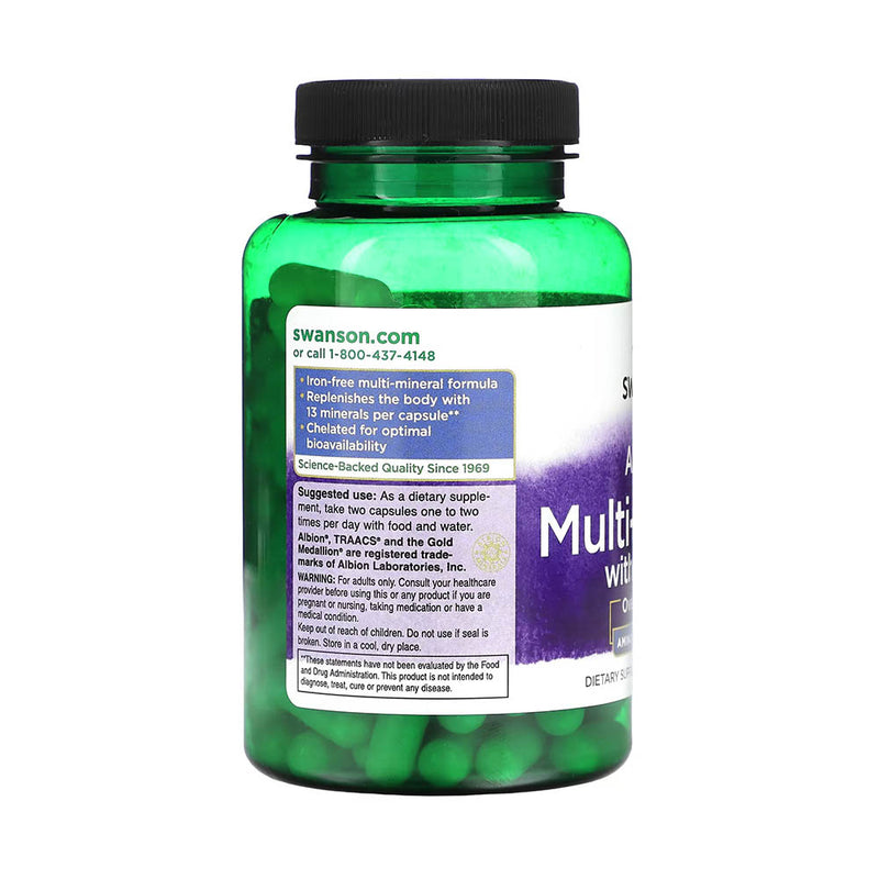 Încărcați imaginea în vizualizatorul Galerie, Albion Chelated Multi Mineral without Iron, Swanson, 120 capsule SWU685