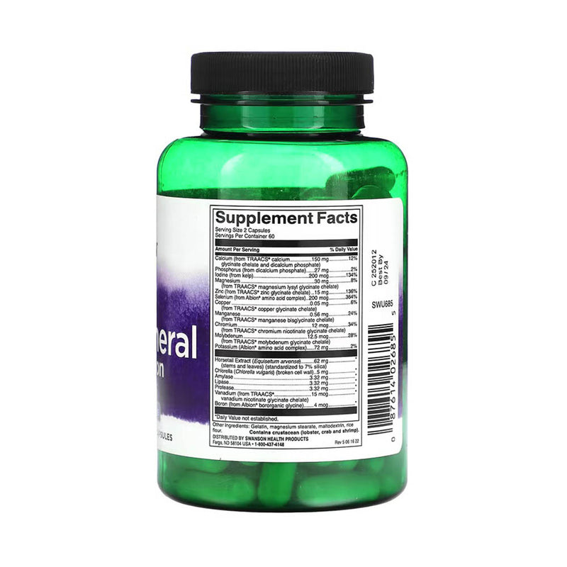 Încărcați imaginea în vizualizatorul Galerie, Albion Chelated Multi Mineral without Iron, Swanson, 120 capsule SWU685