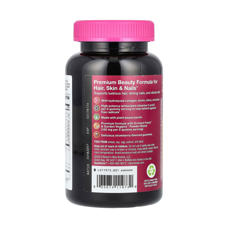 Încărcați imaginea în vizualizatorul Galerie, Alive! Hair, Skin & Nails Premium Gummy, Nature's Way, 60 Gummies