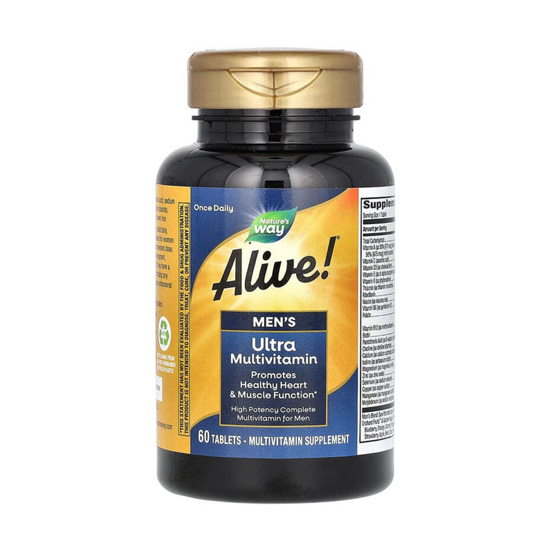 Încărcați imaginea în vizualizatorul Galerie, Alive! Men's Ultra Multivitamin, Nature's Way, 60 Tablete