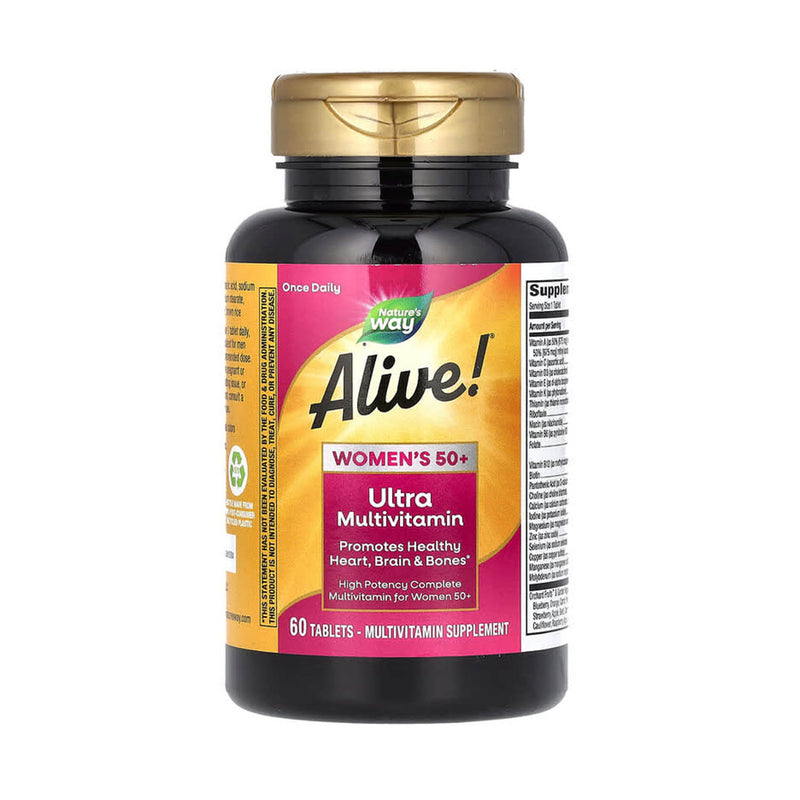 Încărcați imaginea în vizualizatorul Galerie, Alive! Women's 50+ Ultra Multivitamin, Nature's Way, 60 Tablets