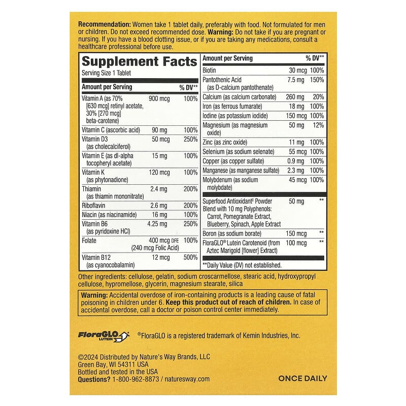 Alive! Women's Complete Multivitamin, Nature's Way, 50 Tablets