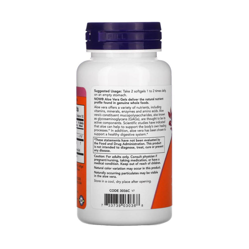 Încărcați imaginea în vizualizatorul Galerie, Aloe Vera Gels 10.000 mg, Now Foods, 100 softgels