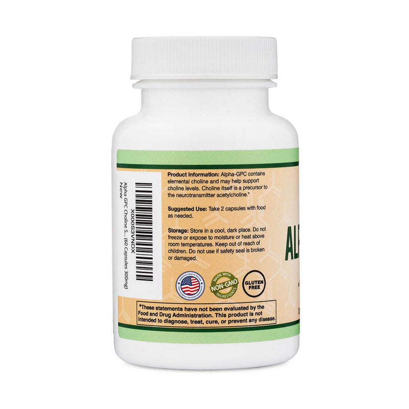 Încărcați imaginea în vizualizatorul Galerie, Alpha GPC (Memorie, Concentrare), 300 mg, Double Wood Supplements, 60 capsule