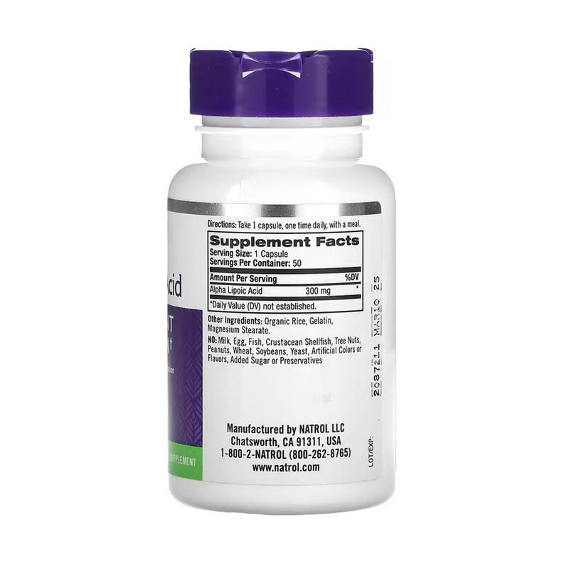 Încărcați imaginea în vizualizatorul Galerie, Alpha Lipoic Acid, 300 mg, Natrol, 50 capsule