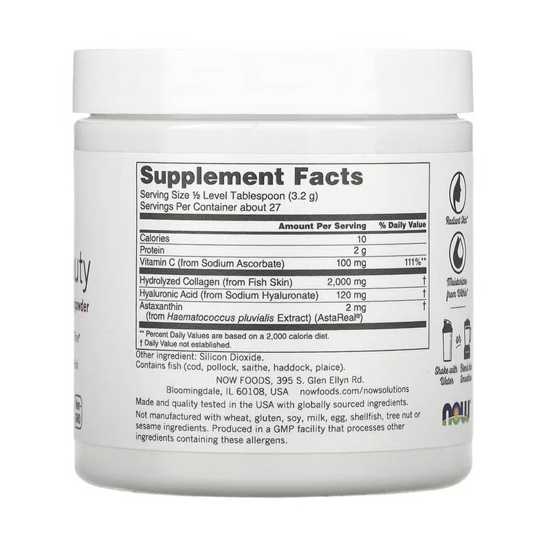 Încărcați imaginea în vizualizatorul Galerie, Aquatic Beauty (Collagen + Astaxanthin) Powder, Now Foods, 85g
