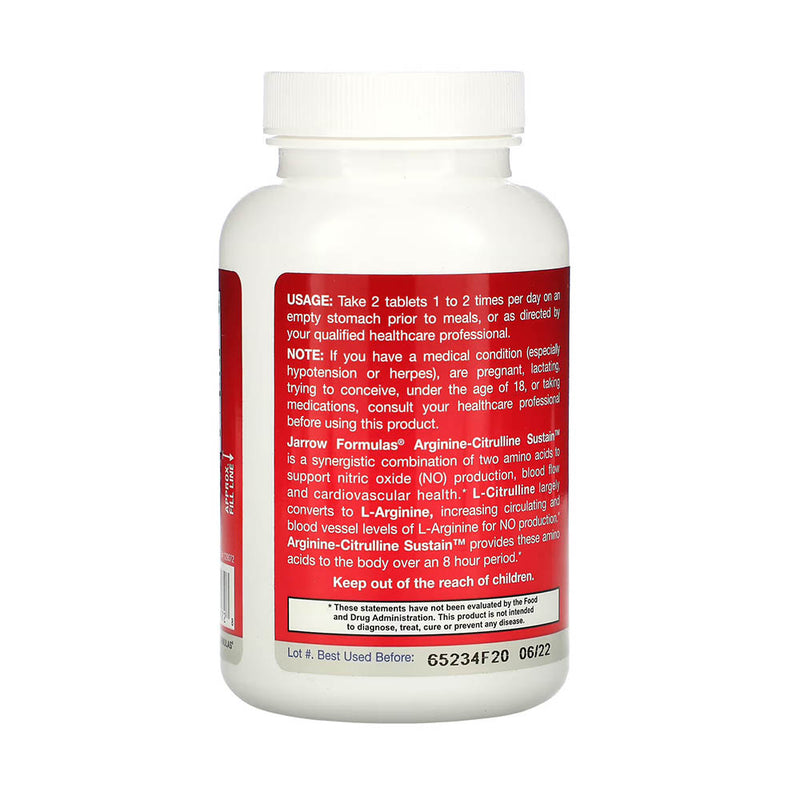 Încărcați imaginea în vizualizatorul Galerie, Arginine-Citrulline Sustain, Jarrow Formulas, 120 tablete