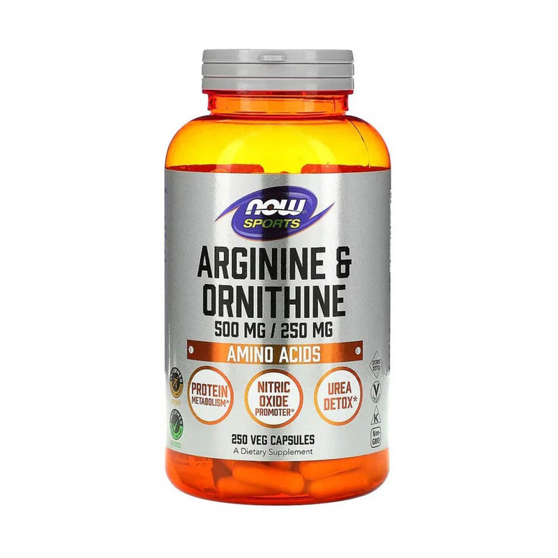 Încărcați imaginea în vizualizatorul Galerie, Arginine & Ornithine, 500/250, Now Foods, 100 capsule