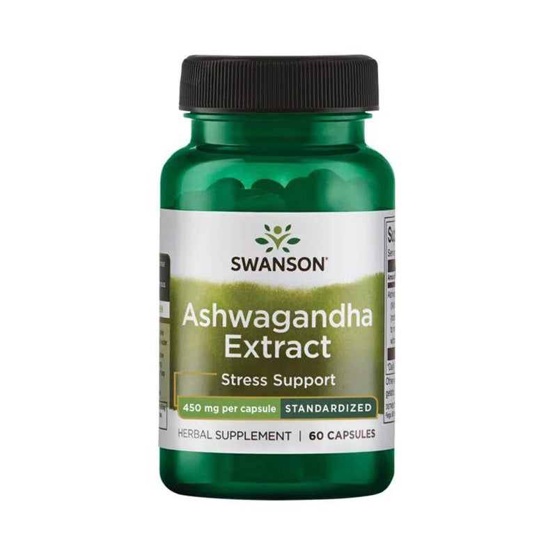 Încărcați imaginea în vizualizatorul Galerie, Ashwagandha Extract, 450 mg, Swanson, 60 capsule SWH287