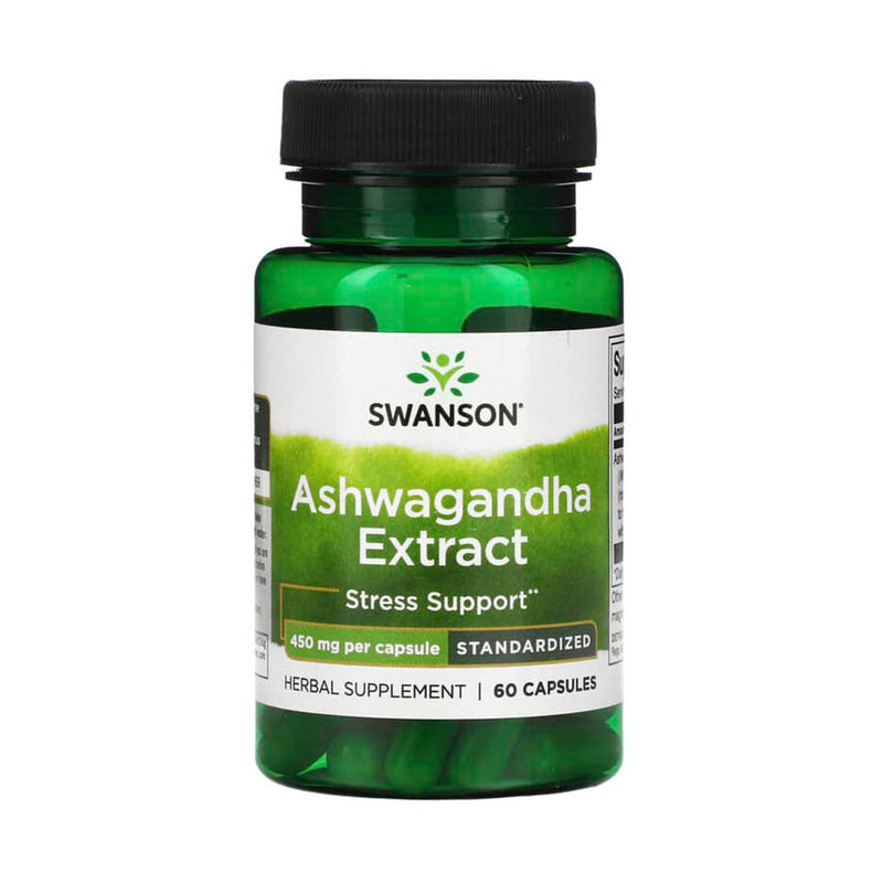 Încărcați imaginea în vizualizatorul Galerie, Ashwagandha Extract, 450 mg, Swanson, 60 capsule SWH287