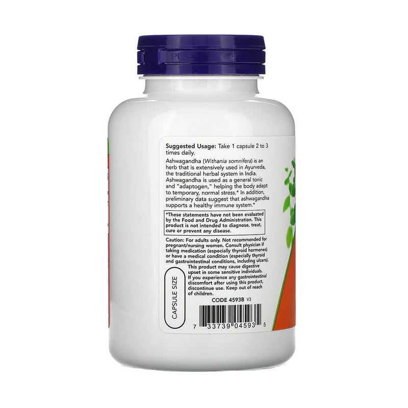 Încărcați imaginea în vizualizatorul Galerie, Ashwagandha Extract, 450mg, Now Foods, 180 capsule