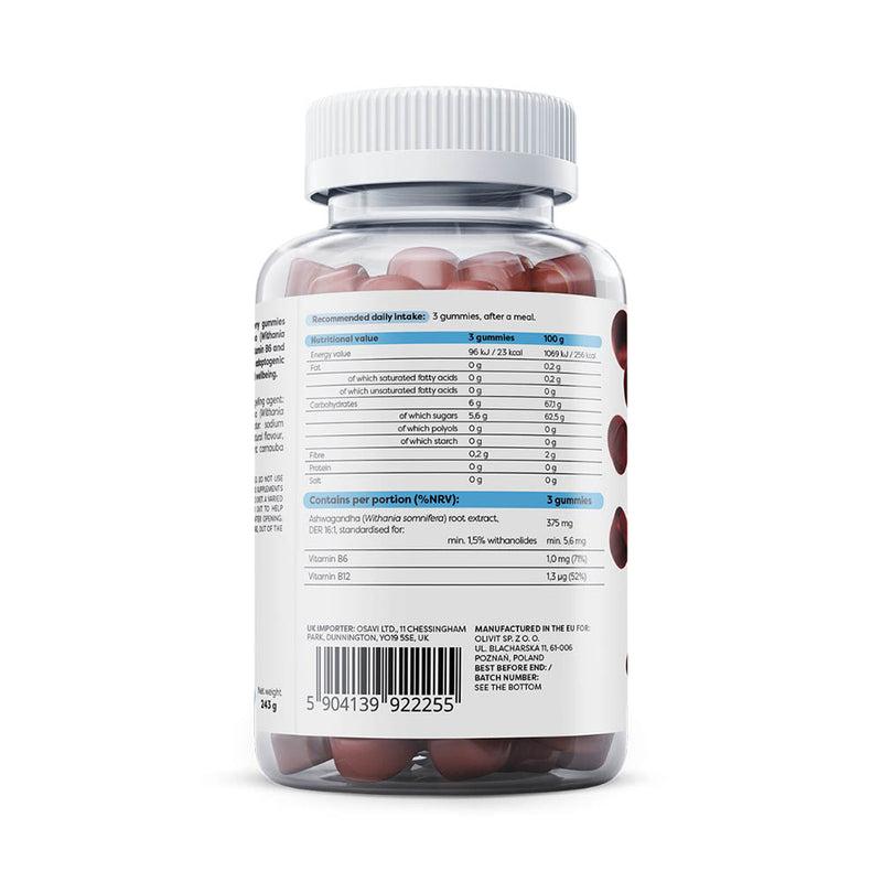 Încărcați imaginea în vizualizatorul Galerie, Ashwagandha Extract Gummies, 375 mg, Osavi, 90 jeleuri