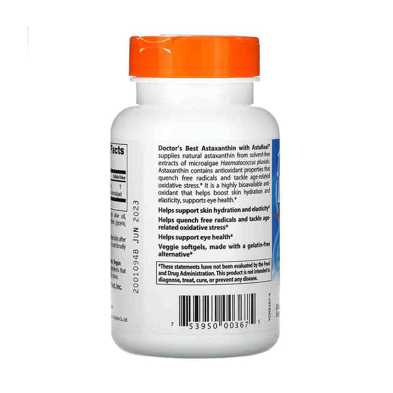 Încărcați imaginea în vizualizatorul Galerie, Astaxanthin with AstaReal, 6mg, Doctor's Best, 30 softgels