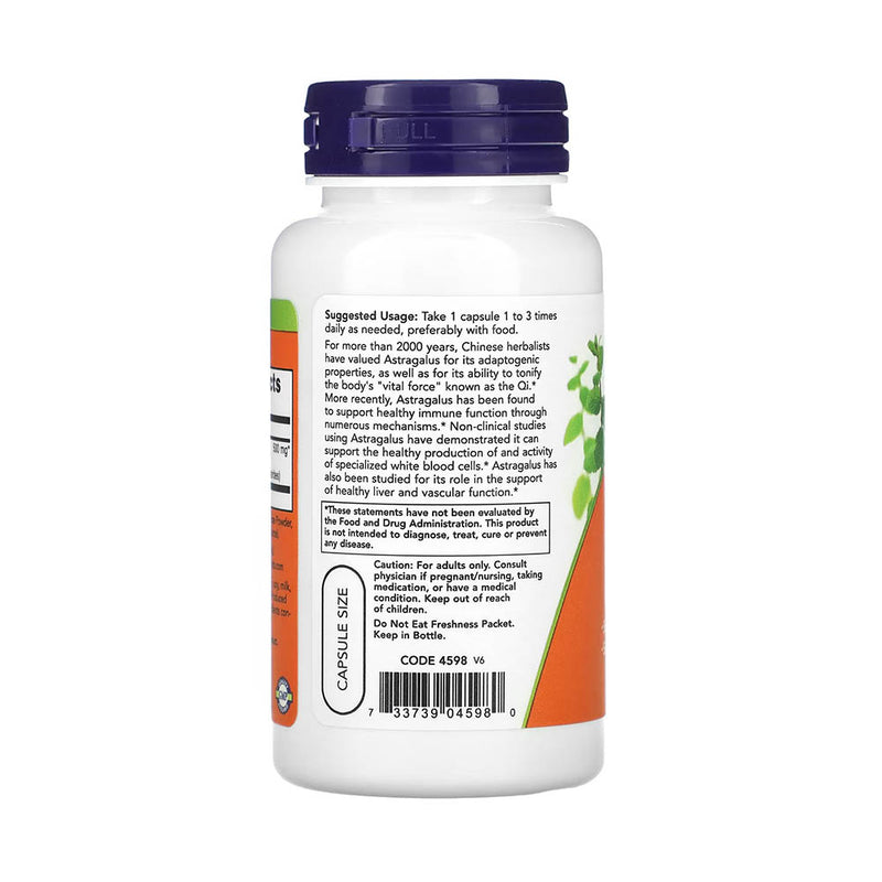 Încărcați imaginea în vizualizatorul Galerie, Astragalus Extract, 500mg, Now Foods, 90 capsule