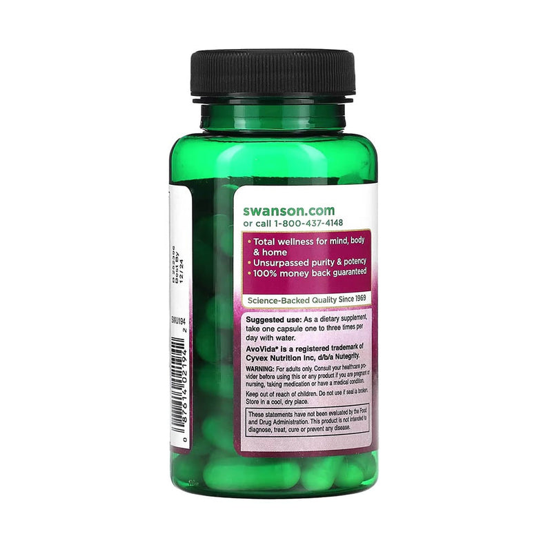 Încărcați imaginea în vizualizatorul Galerie, AvoVida Fitosteroli (Avocado/Soia), 100 mg, Swanson, 60 capsule SWU194