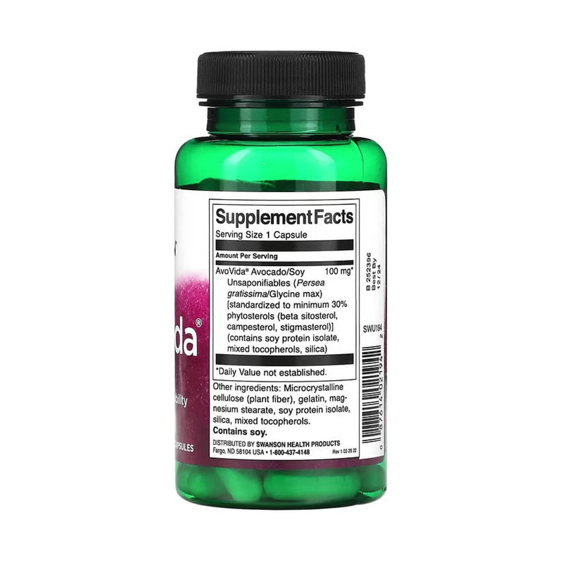 Încărcați imaginea în vizualizatorul Galerie, AvoVida Fitosteroli (Avocado/Soia), 100 mg, Swanson, 60 capsule SWU194