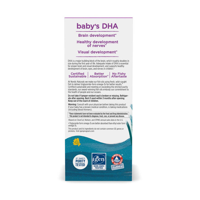 Încărcați imaginea în vizualizatorul Galerie, Baby's DHA with Vitamin D3, 1,050 mg, Nordic Naturals, 60ml